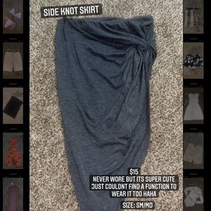 Side Knot Fashion Nova Skirt
